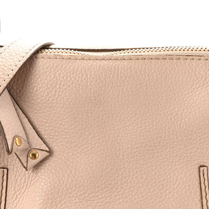 Calfskin Medium Marcie Satchel Abstract White