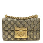 GG Supreme Monogram Bees Small Padlock Shoulder Bag Black