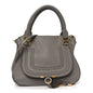 Calfskin Small Marcie Satchel Cashmere Grey