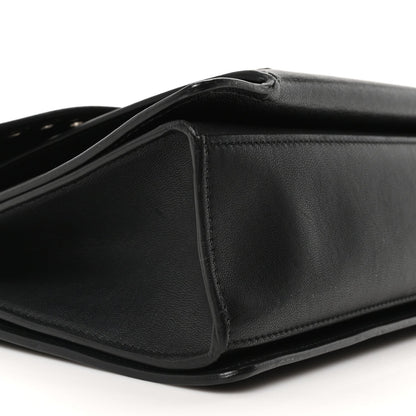Goatskin Grommet Medium GV3 Shoulder Bag Black