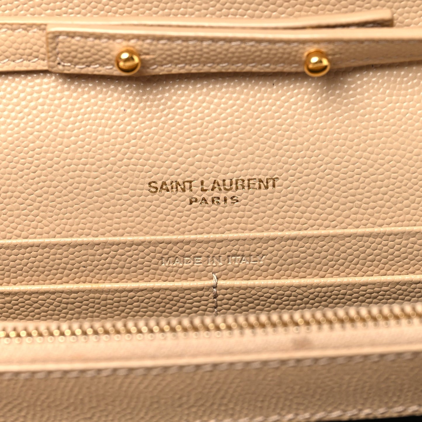 Grain De Poudre Matelasse Chevron Monogram Chain Wallet Nude Powder