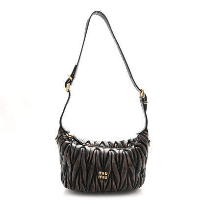 Nappa Matelasse Pouch Sand Coffee