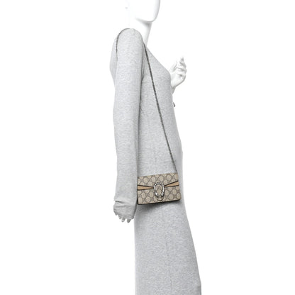 GG Supreme Monogram Super Mini Dionysus Shoulder Bag Taupe
