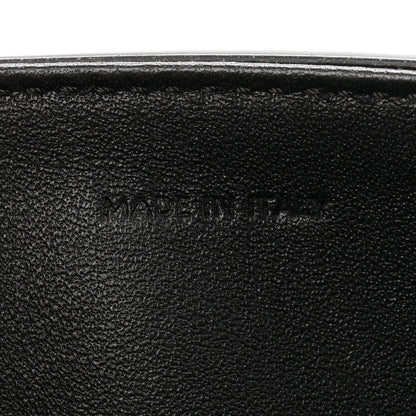 Shiny Calfskin Triomphe Chain Bag Black