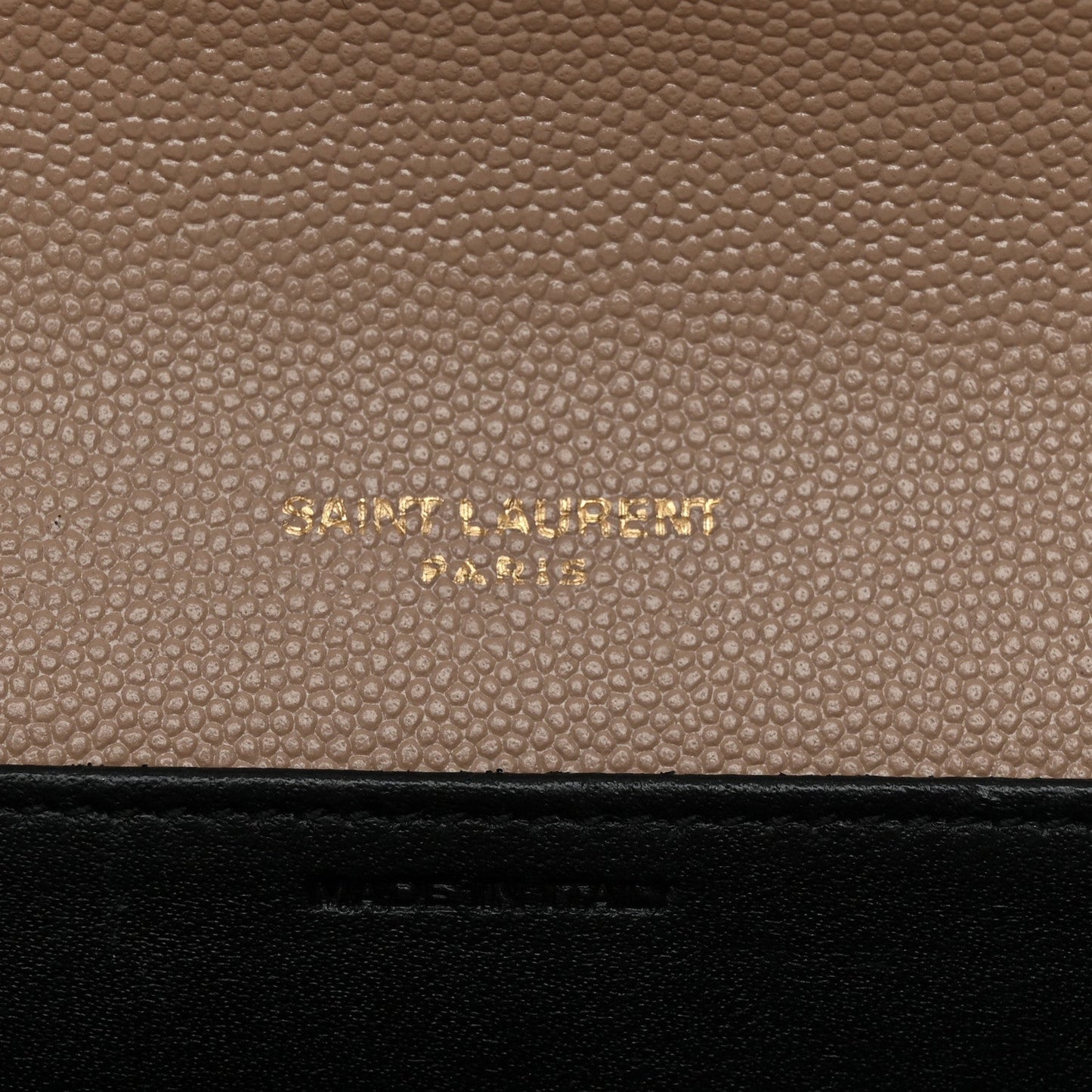 Grain De Poudre Monogram Uptown Chain Wallet Dark Beige