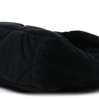 Velvet Quilted Medium Chanel 19 Flap Black