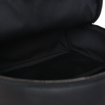 Oblique Jacquard Saddle Zip Backpack Black
