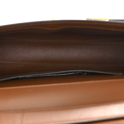 Smooth Calfskin Manhattan Shoulder Bag Brick