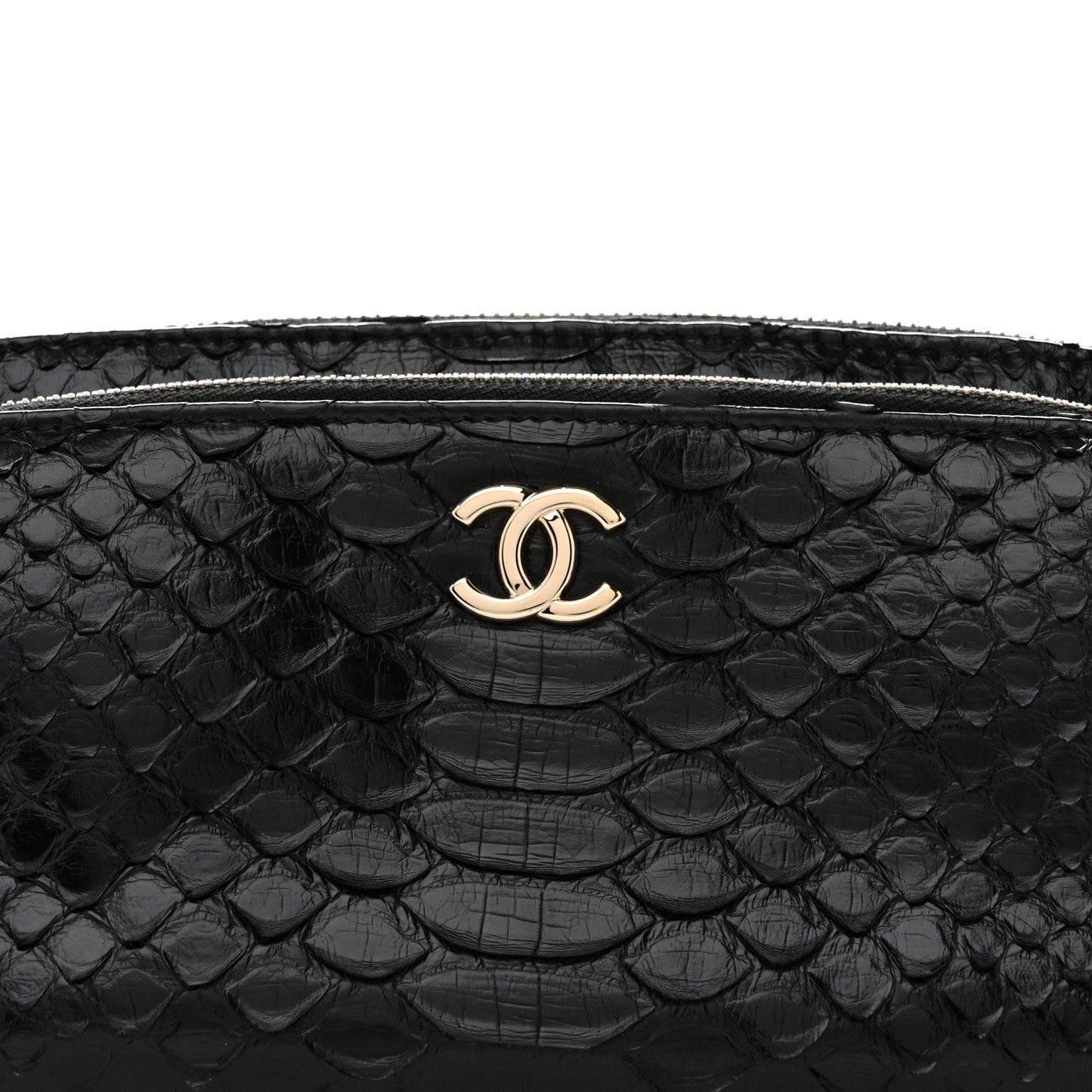 Snakeskin Waist Bag Black