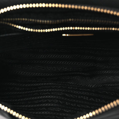 Tessuto Nylon Saffiano Crossbody Bag Black