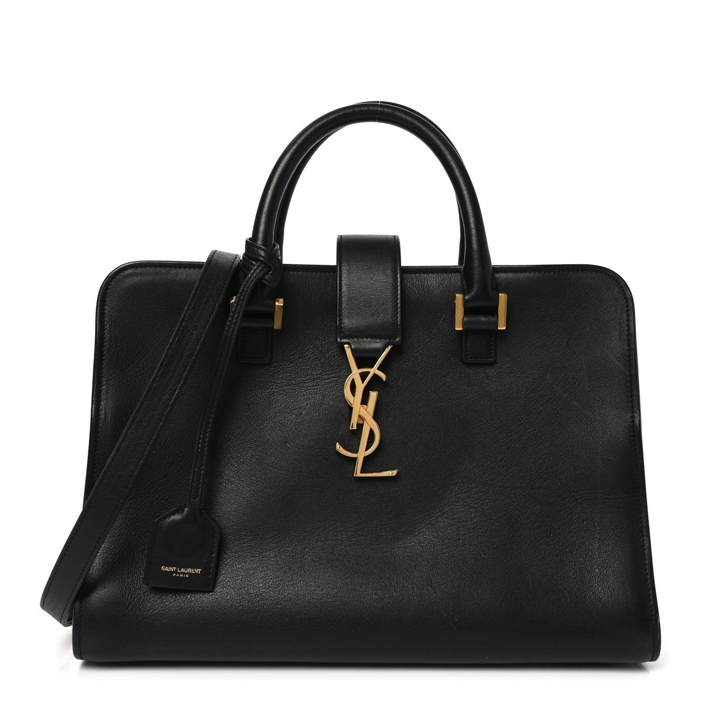 Calfskin Monogram Baby Cabas Black