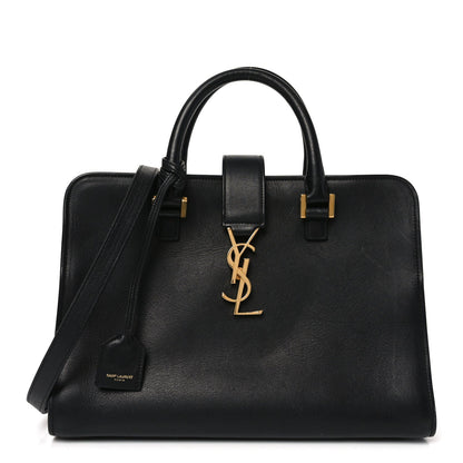 Calfskin Monogram Baby Cabas Black