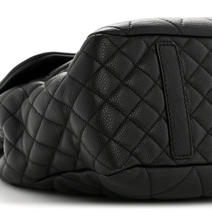 Caviar Quilted Coco Casual Flap Black