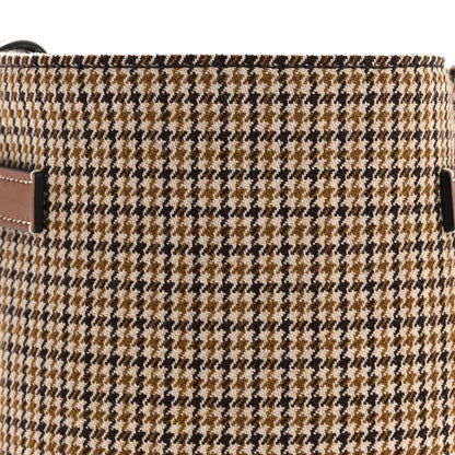 Smooth Calfskin Tweed Nano Big Bag Bucket Tan
