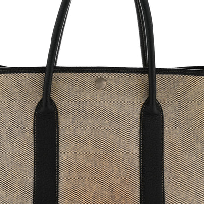 Toile H Buffle Skipper Garden Party 36 MM Tote Black