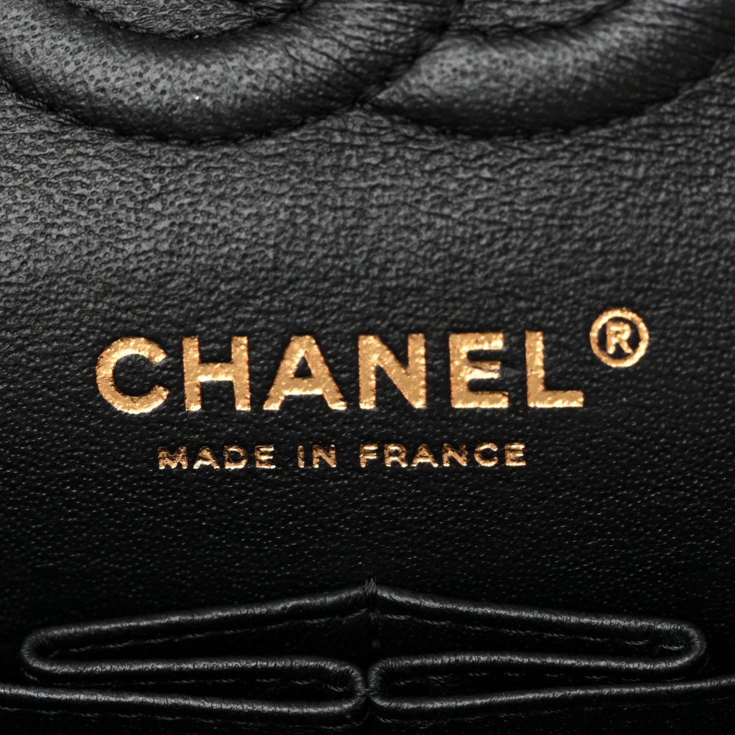 Lambskin Chevron Quilted Small Double Flap Black