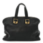 Vitello Dolce Marmol Large Chameleon Tote Black