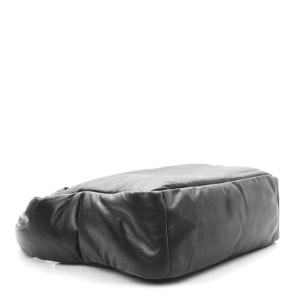 Lambskin Small Ryan Puffer Bag Black