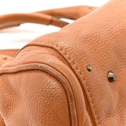 Calfskin Medium Paddington Satchel Tan