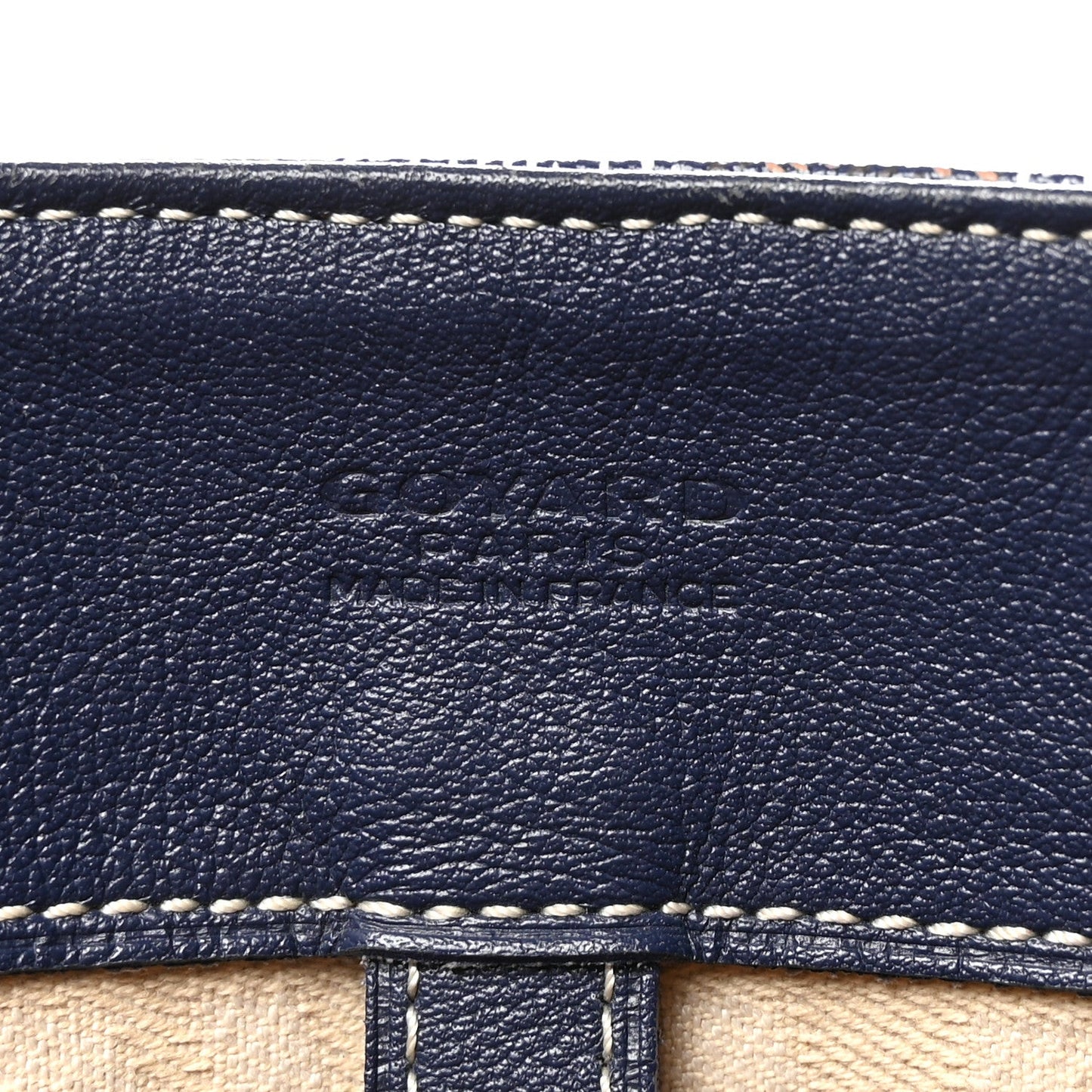 Goyardine Voltaire III Tote Navy
