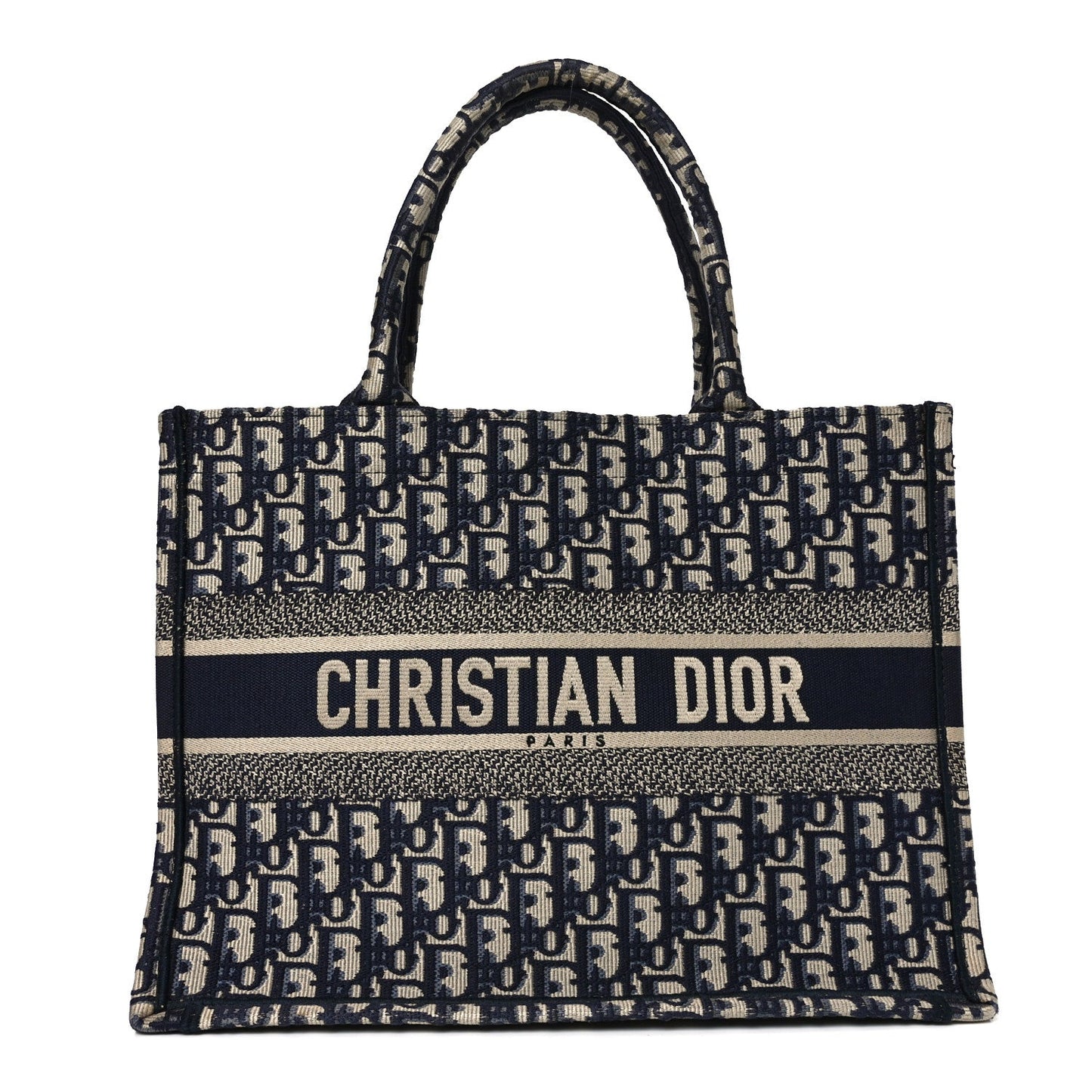 Oblique Medium Book Tote Blue Multicolor