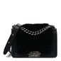 Orylag Rabbit Fur Calfskin Small Boy Flap Black