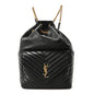 Lambskin Matelasse Monogram Joe Backpack Black