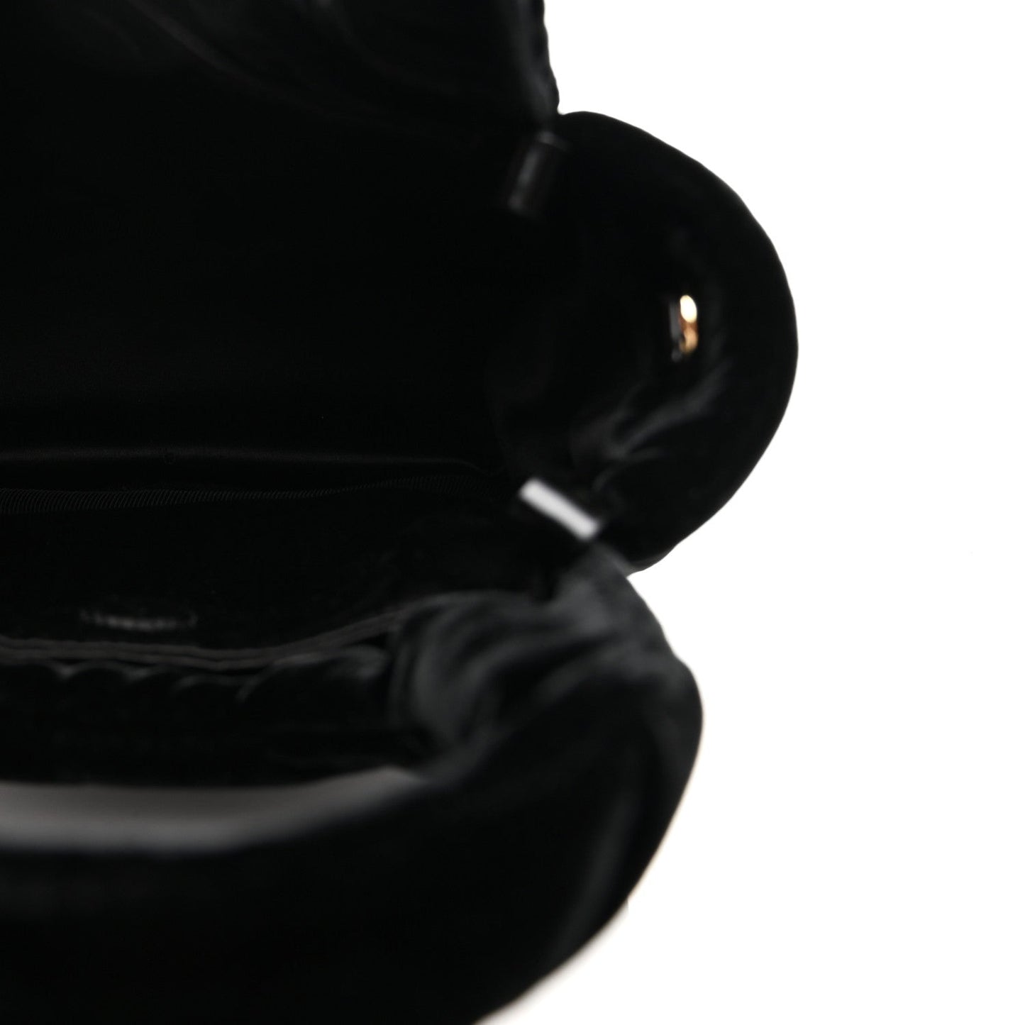 Padded Velvet Mini Bag Black