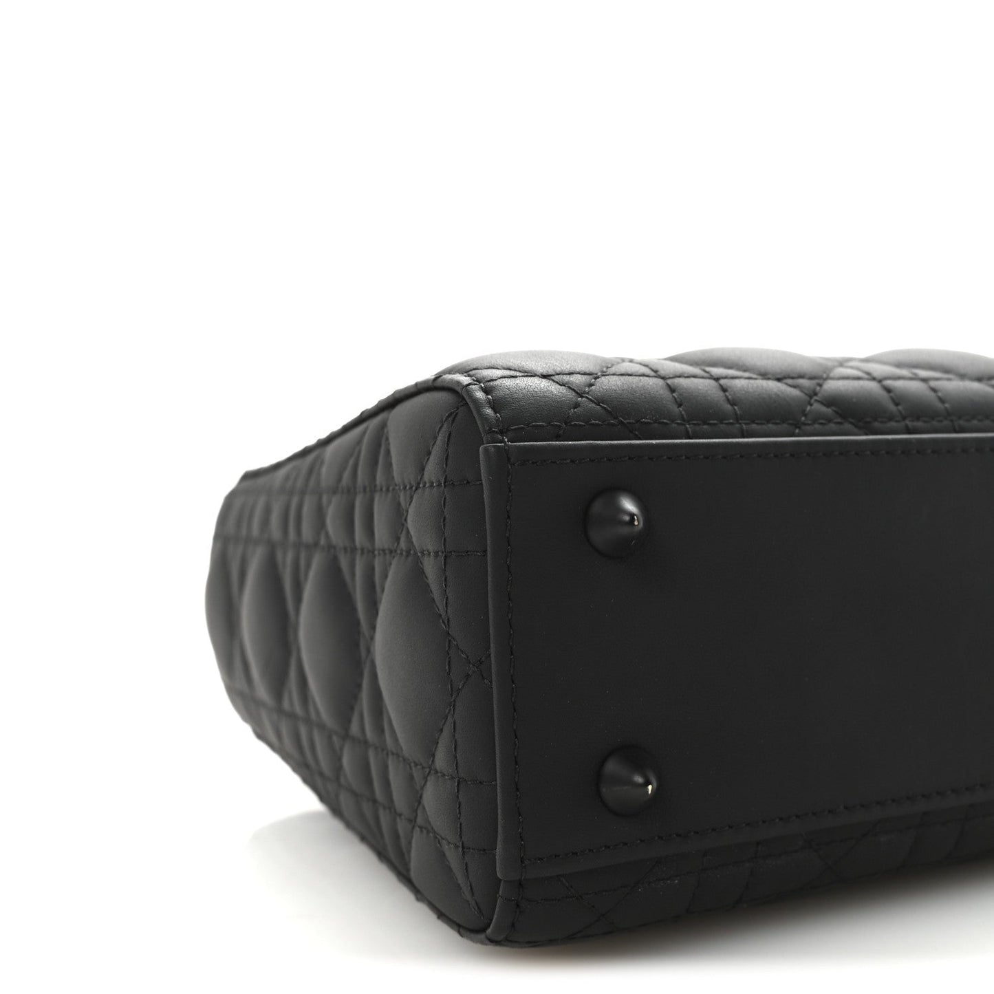 Ultra Matte Calfskin Cannage Small My ABCDior Lady Dior Black