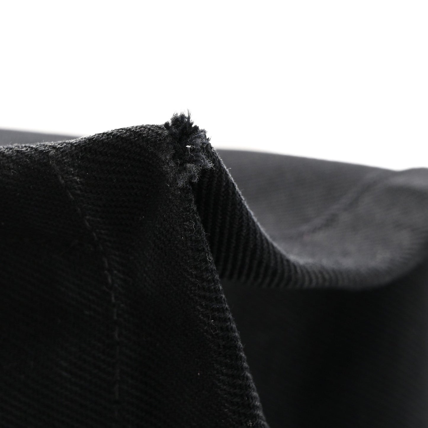 Linen Calfskin Rive Gauche Tote Black