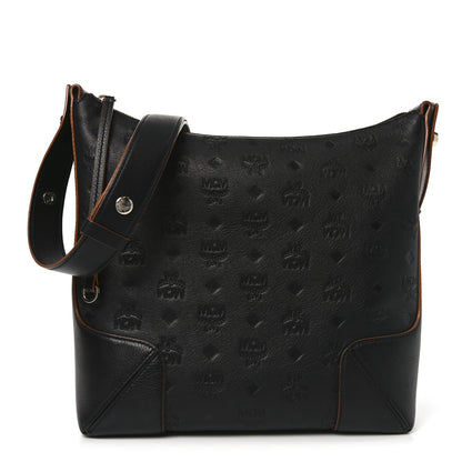 Calfskin Ottomar Monogram Klara Medium Hobo Black