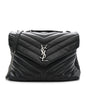 Calfskin Y Quilted Monogram Medium Loulou Chain Satchel Storm