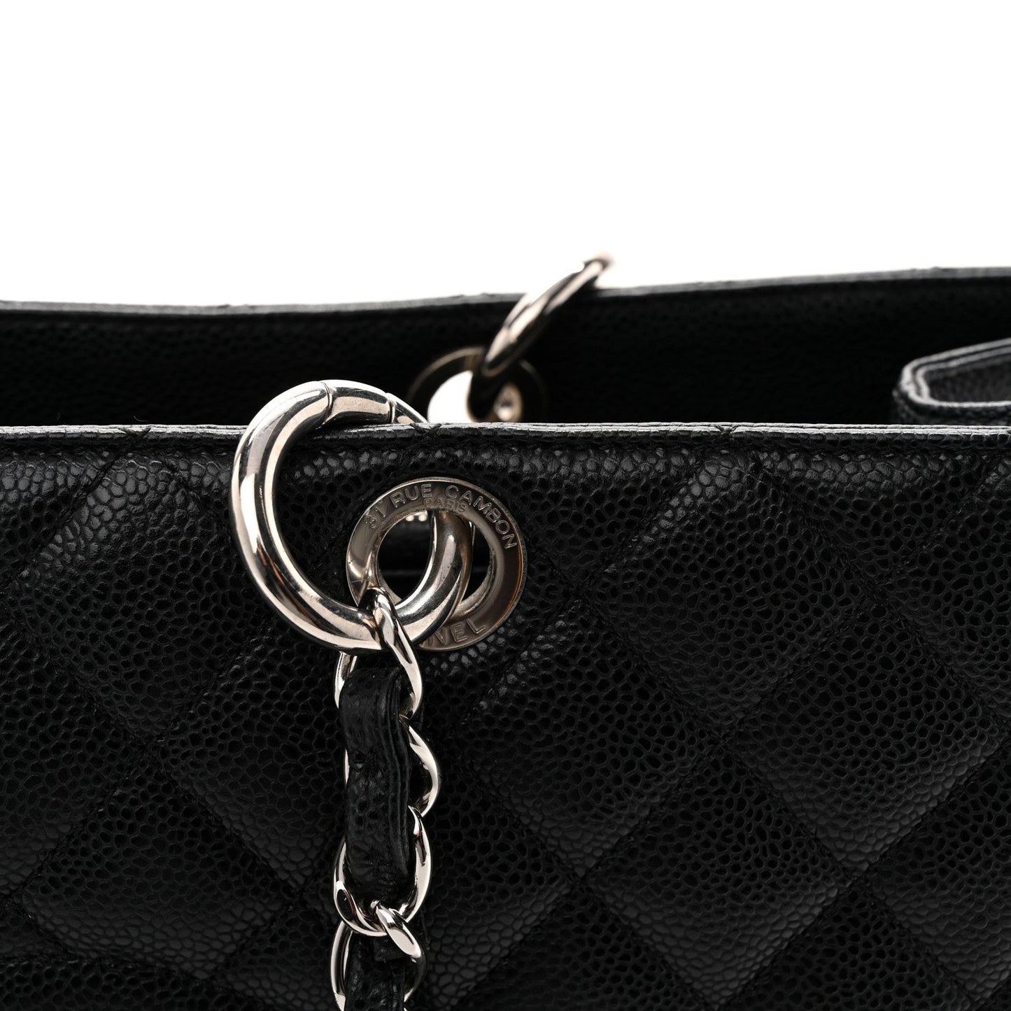 Caviar Quilted XL Grand Shopping Tote GST Black