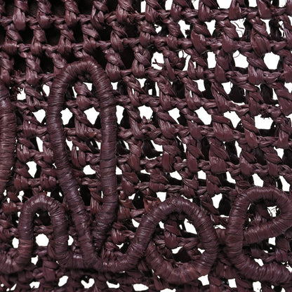 Raffia Small Summer Banana Tote Kohl Brown