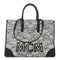 Nappa Jacquard Monogram Large Tote Grey