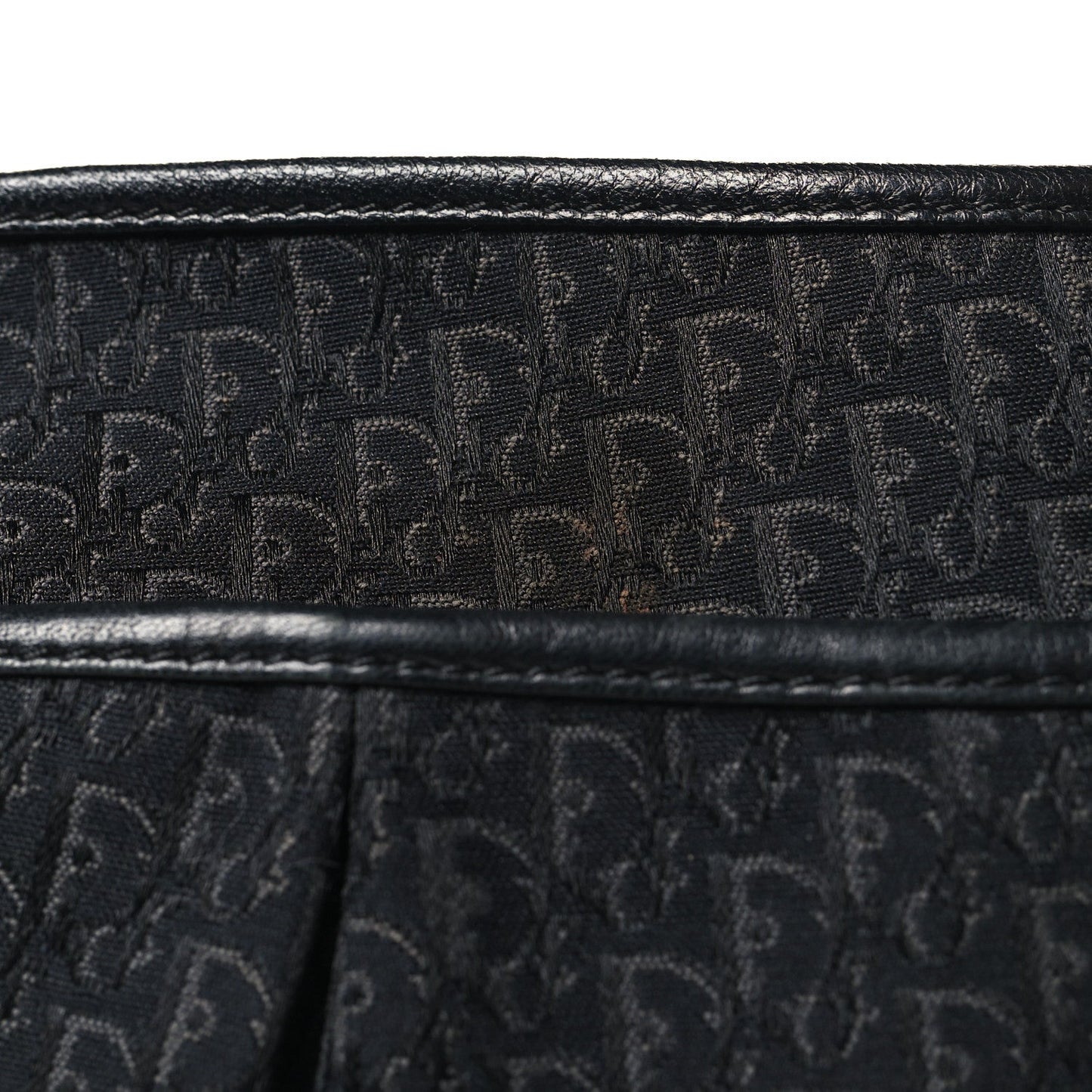 Canvas Diorissimo Buckle Messenger Black