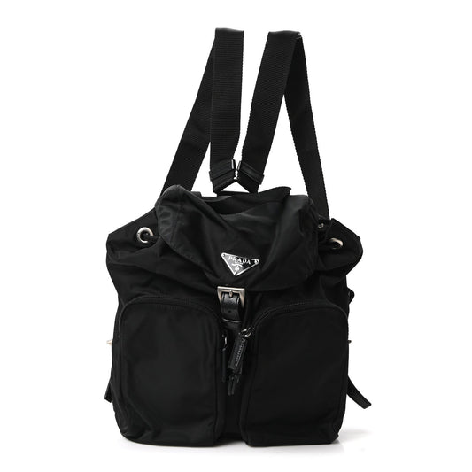 Nylon Vela Small Backpack Black