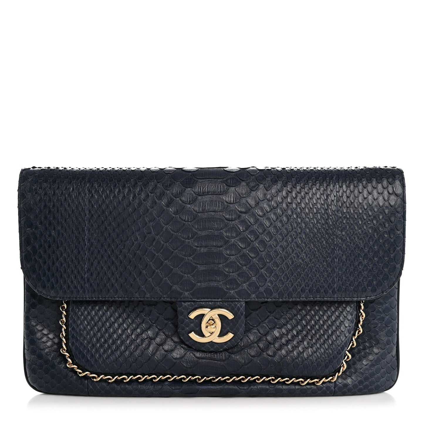 Snakeskin CC Unchained Clutch Navy