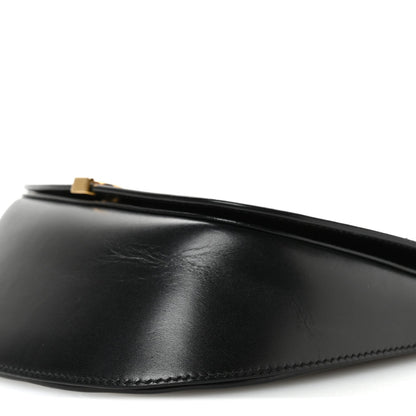 Box Calfskin Mini Voltaire Top Handle Bag Black