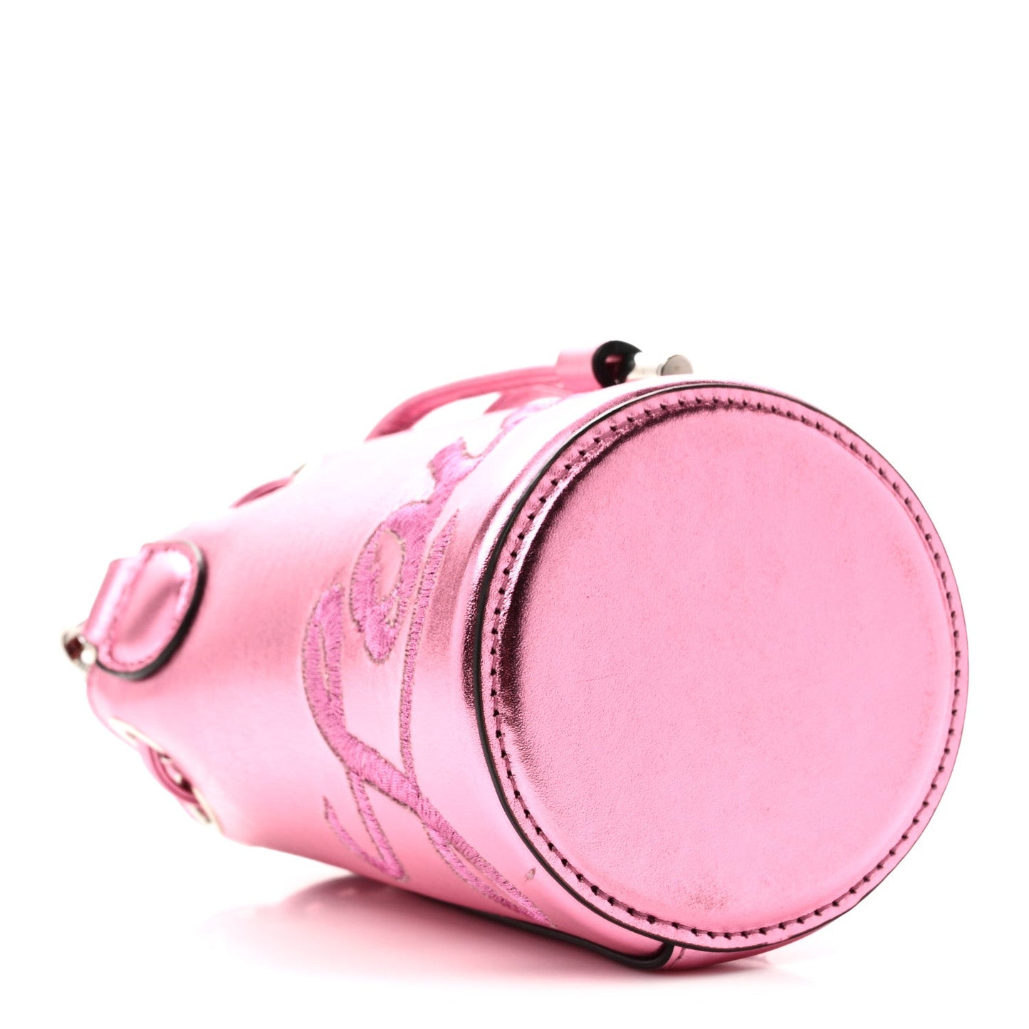 Metallic Calfskin Mary Jane Bucket Confettis