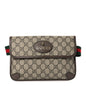 GG Supreme Monogram Neo Vintage Web Belt Bag Brown