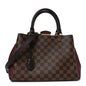 Damier Ebene Cuir Taurillon Brittany Bordeaux