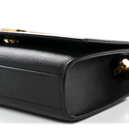 Grain De Poudre Small Classic Monogram Kate Satchel Black