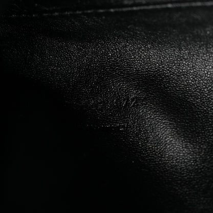 Lambskin Quilted Gaby Zipped Pouch Hot Wine