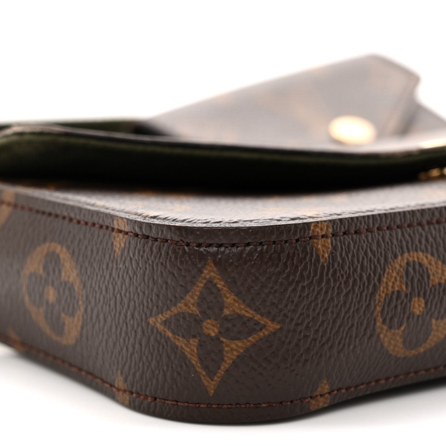 Monogram Felicie Strap & Go Kaki