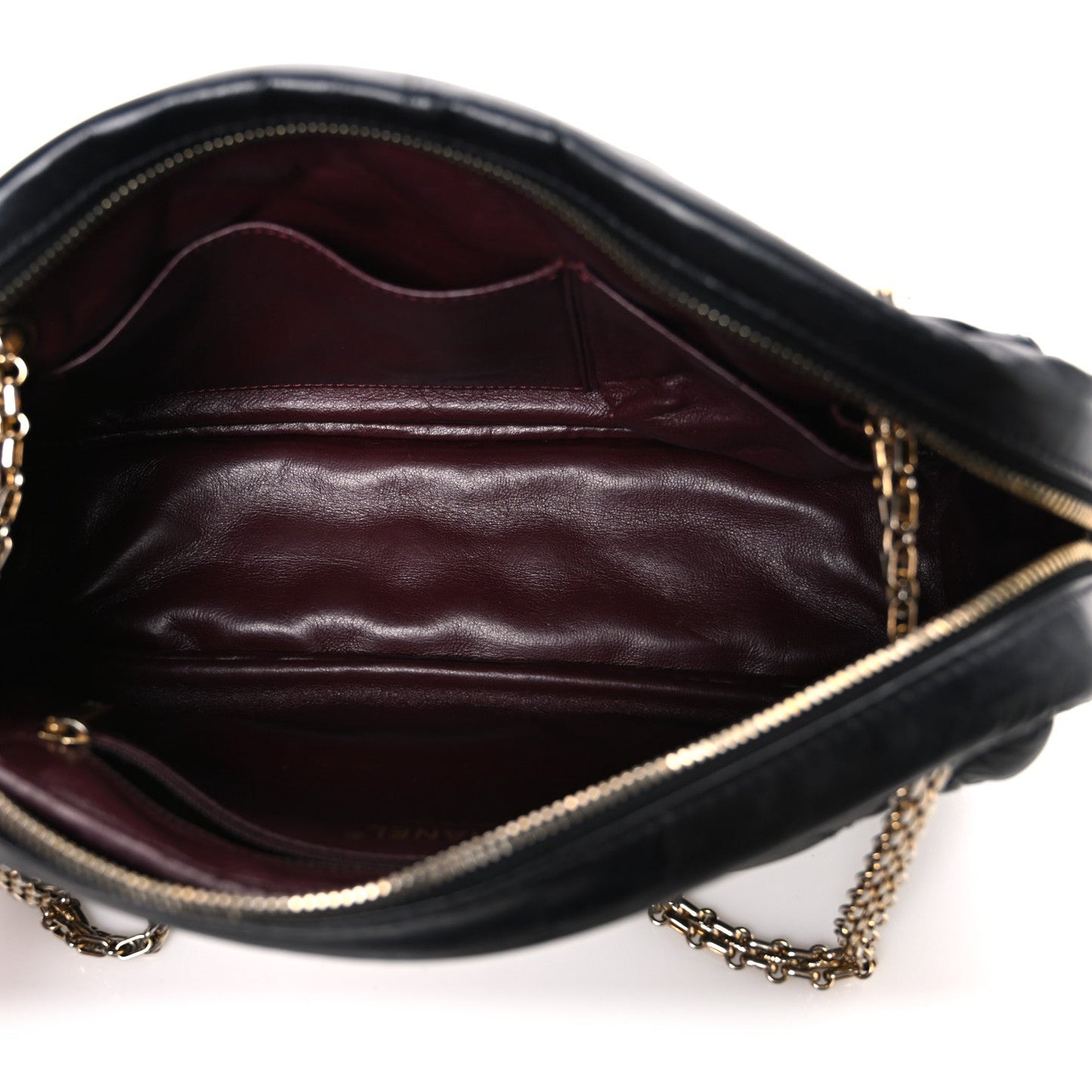 Aged Calfskin Quilted Medium Reissue Camera Case Black