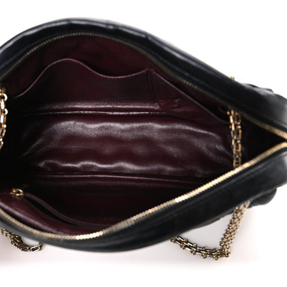Aged Calfskin Quilted Medium Reissue Camera Case Black
