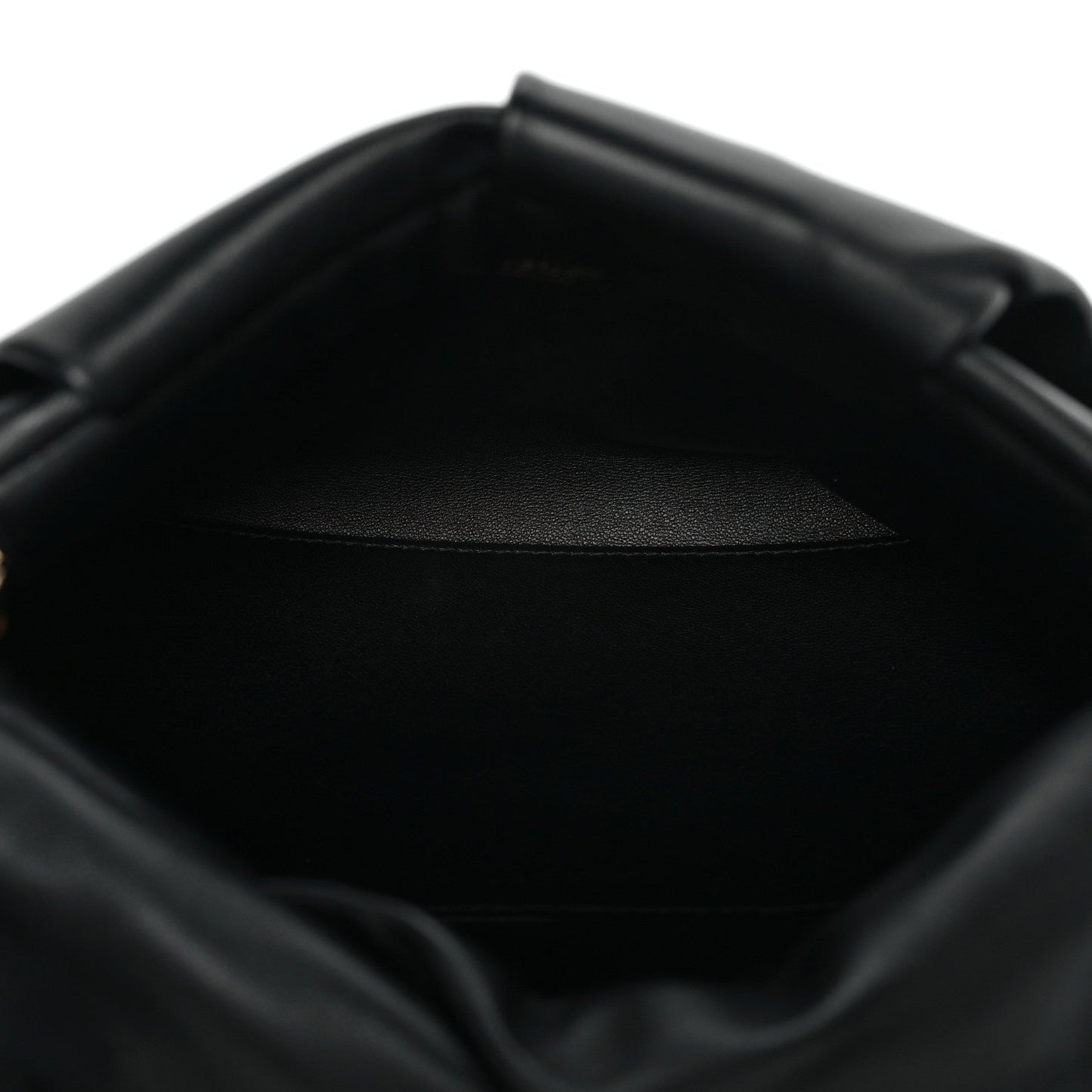 Lambskin Rose Clutch Black