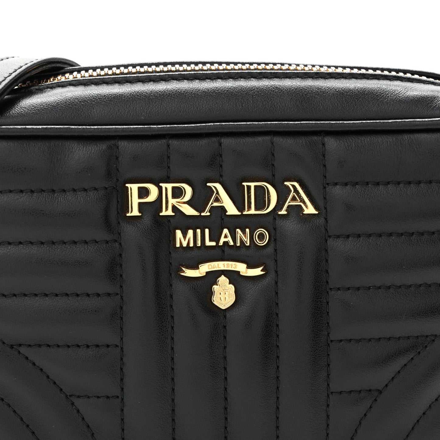 Soft Calfskin Diagramme Crossbody Bag Black