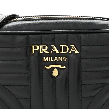 Soft Calfskin Diagramme Crossbody Bag Black